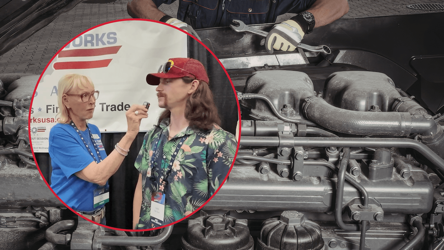 A professional diesel mechanic servicing a large commercial truck engine, illustrating the career transition from a shop cleaner to a skilled technician in the transportation industry.