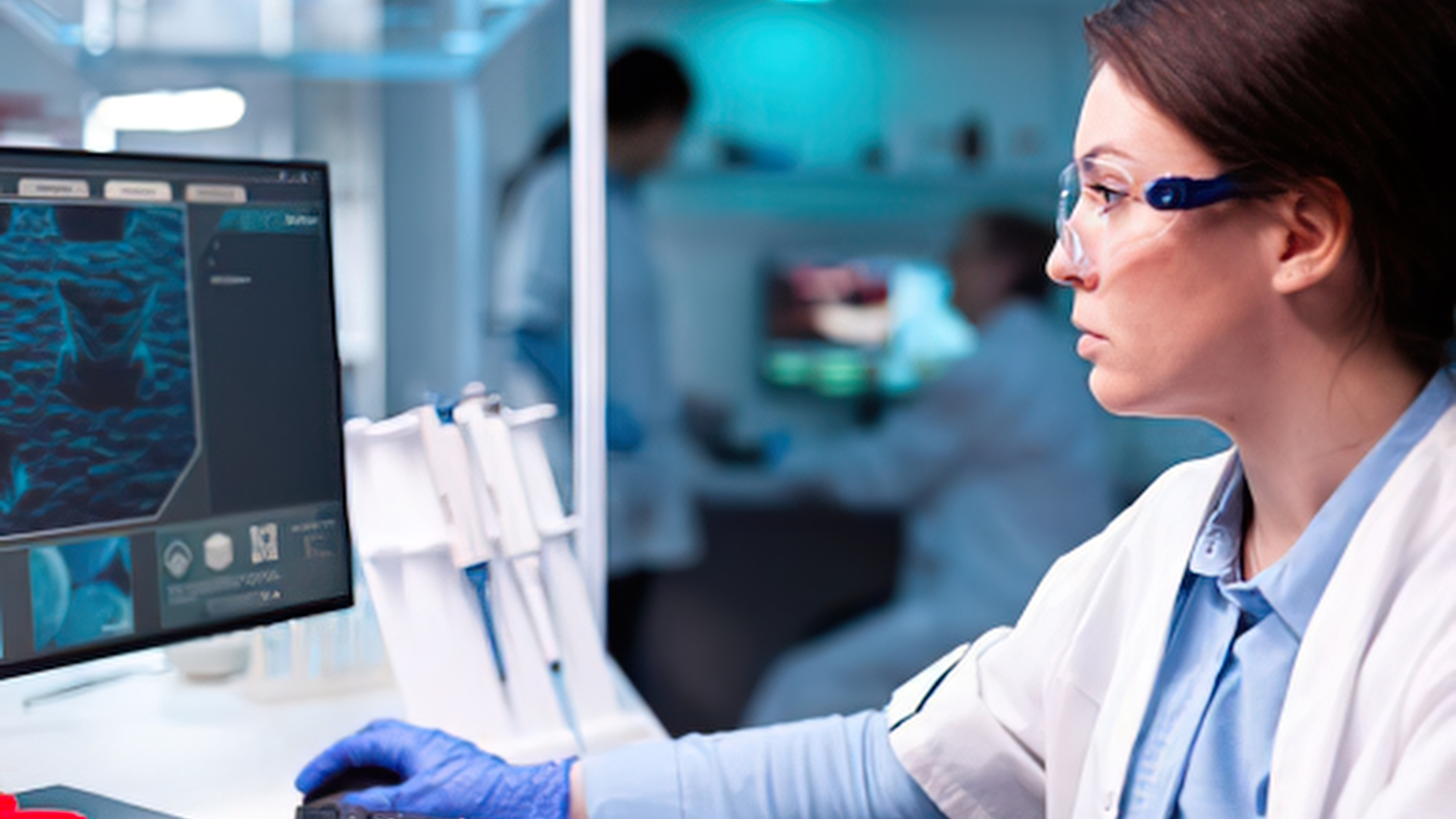 MRI technician career inspiration — a medical imaging professional reviewing scans in a clinical setting